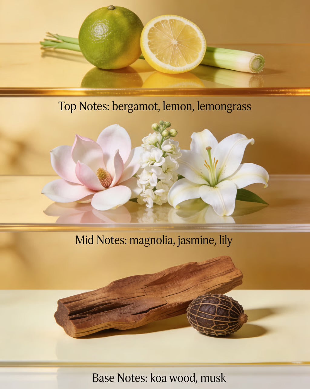 Jadin du Soleil/Garden of the sun: Woody, Lemongrass, Lily- Inspired by W Hotel