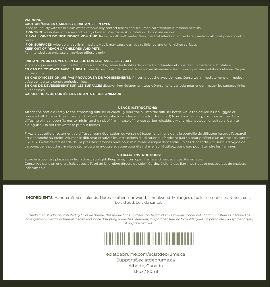 La Maison: Leather, Oudwood, Sandalwood - Inspired by Miami Beach 1 Hotel