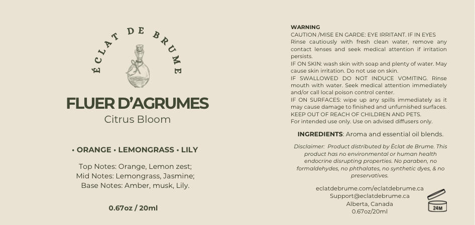 Fluer D’Agrumes/Citrus Bloom: Orange, Lemongrass, Lily- Inspired by the Elegance of Delano Beach Hotel