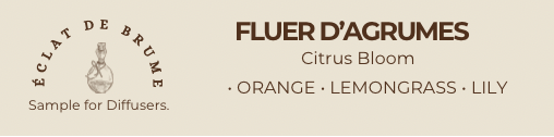 Fluer D’Agrumes/Citrus Bloom: Orange, Lemongrass, Lily- Inspired by the Elegance of Delano Beach Hotel