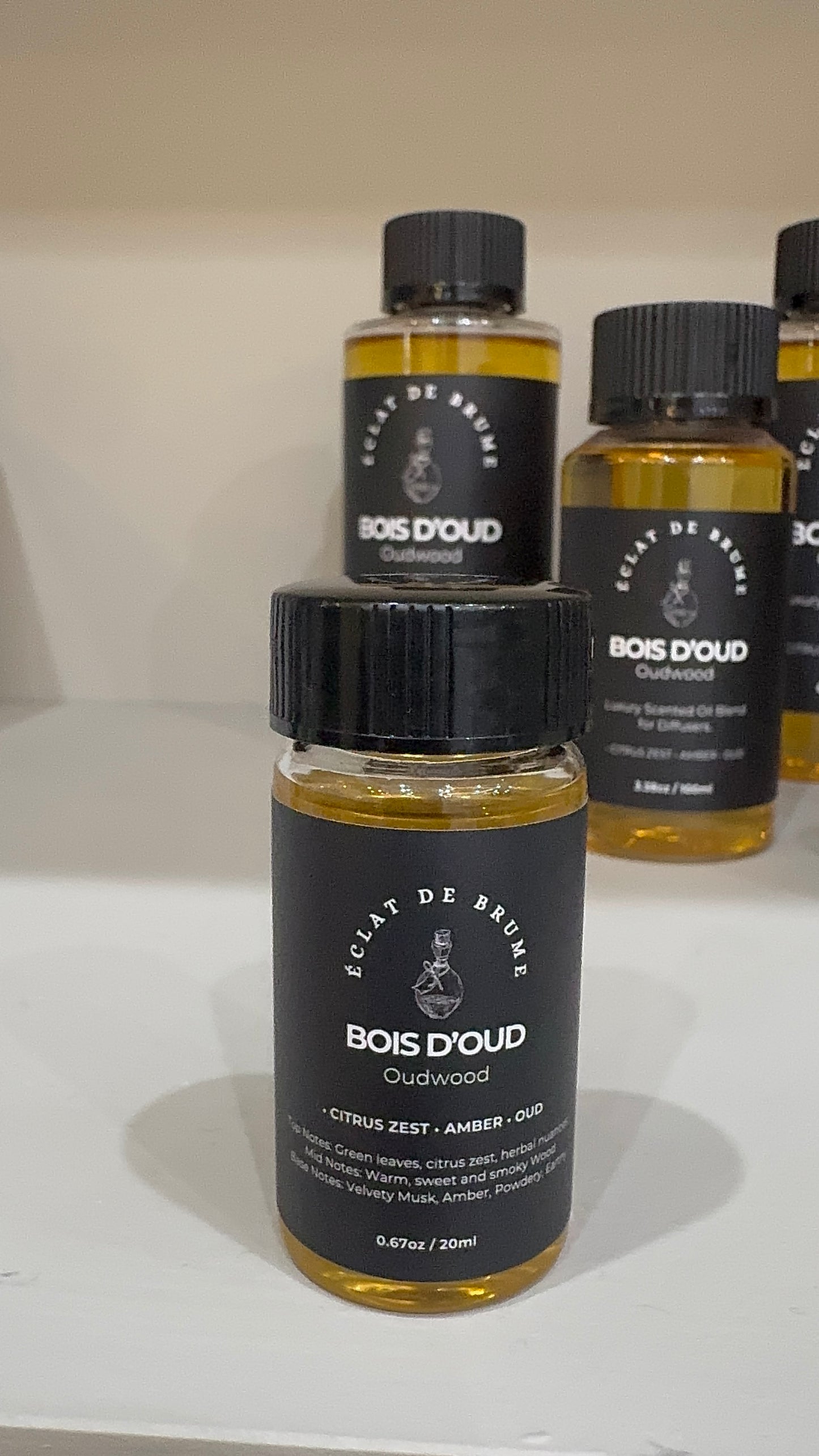 Bois d’Oud/Oudwood/Agarwood: Citrus Zest, Amber, Musk
