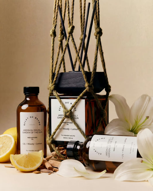 Jadin du Soleil/ Garden of the sun Reed oil - Lemon, Woody, Lily - Inspired by the W Hotel.