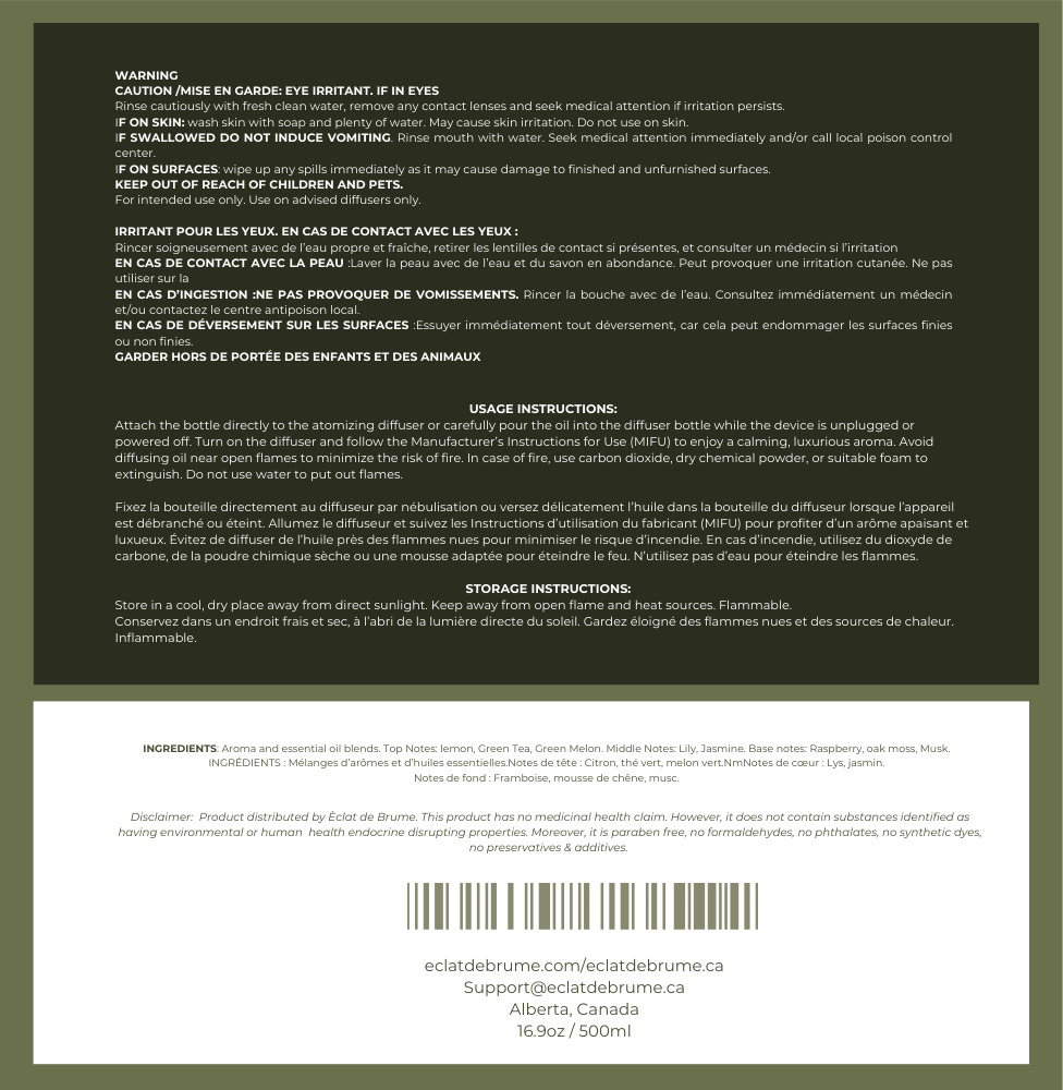 Jadin du Soleil/Garden of the sun: Woody, Lemongrass, Magnolia - Inspired by W Hotel