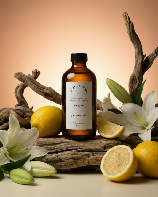 Jadin du Soleil/ Garden of the sun Reed oil - Lemon, Woody, Lily - Inspired by the W Hotel.